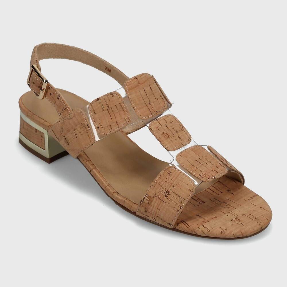 NEW VANELI women's hatty t-strap sandal in cork
